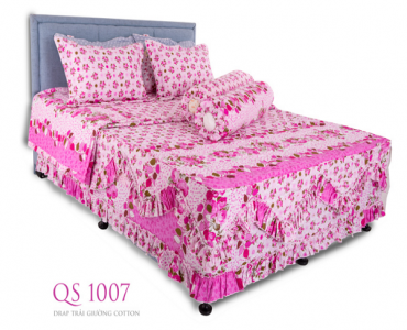 Drap trải giường cotton QS 1007